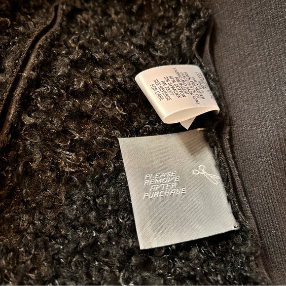 Vera Wang Black Textured Moto Jacket - Size M - Picture 16 of 16